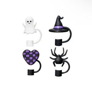 Halloween Themed 4 pack Straw Toppers for Stanley’s